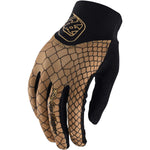 Troy Lee Designs ACE 2.0 glove in brown snake scale pattern with black palm