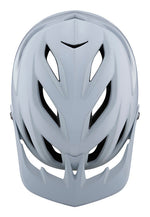 Troy Lee Designs A3 MIPS MTB Helmet in white showing top view with ventilation