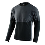 Troy Lee Designs Drift long sleeve jersey in carbon gray and black colorblock
