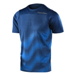 Troy Lee Designs Skyline short sleeve jersey in navy blue wave pattern