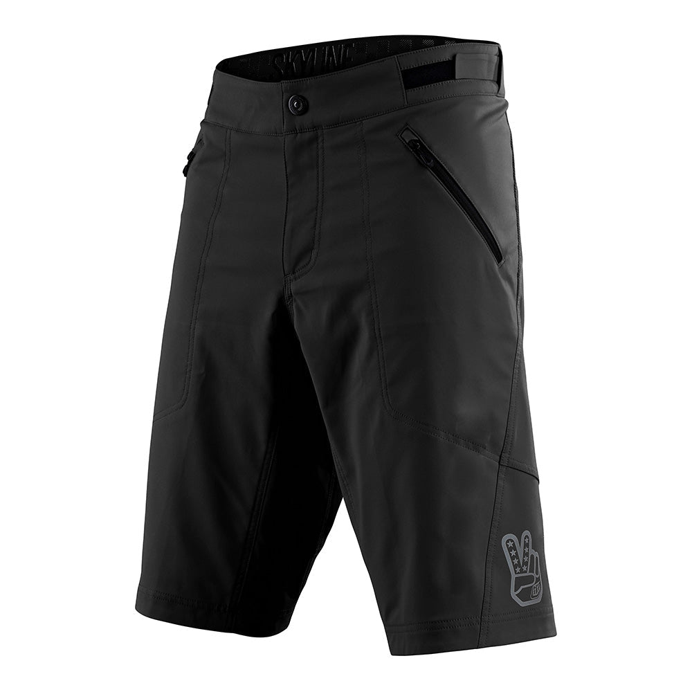 Troy Lee Designs black Skyline cycling shorts with liner for men
