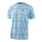 Troy Lee Designs Flowline Short Sleeve Jersey in Revert Blue with horizontal stripe pattern