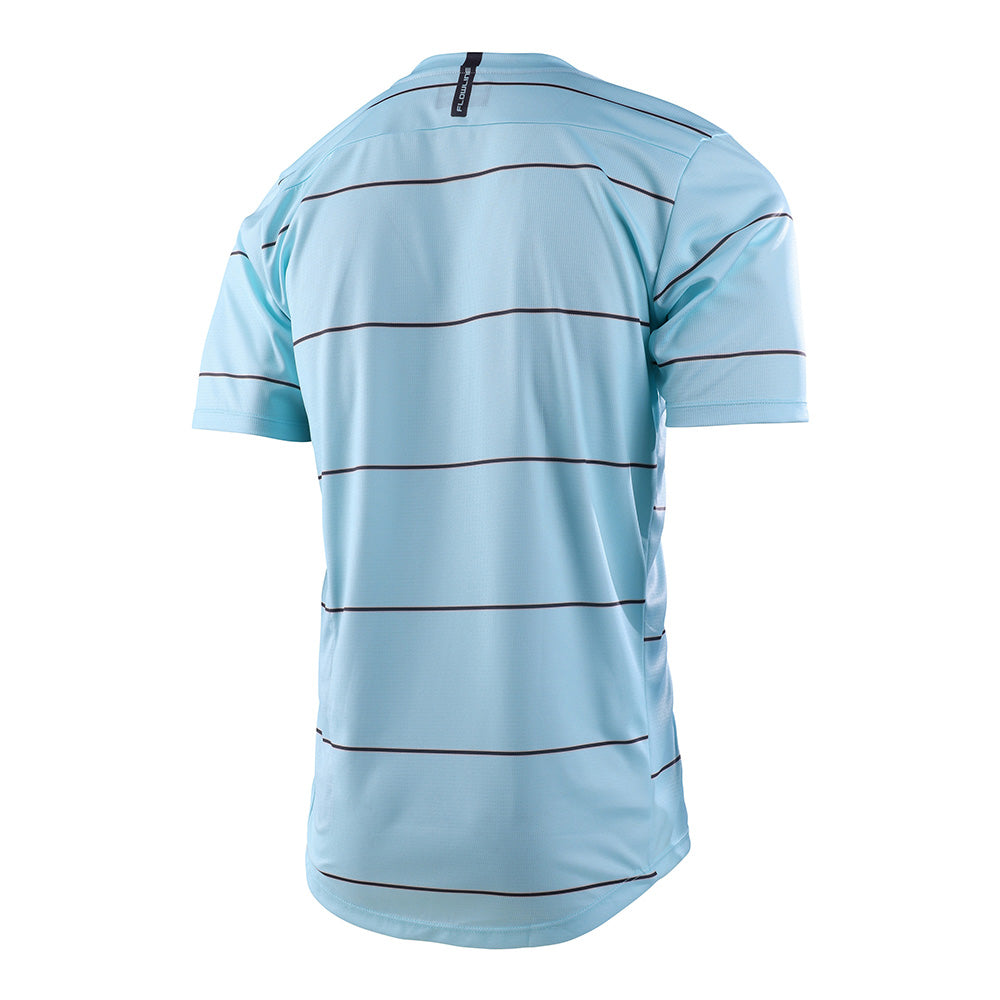 Troy Lee Designs Flowline Short Sleeve Jersey in Revert Blue colorway back view