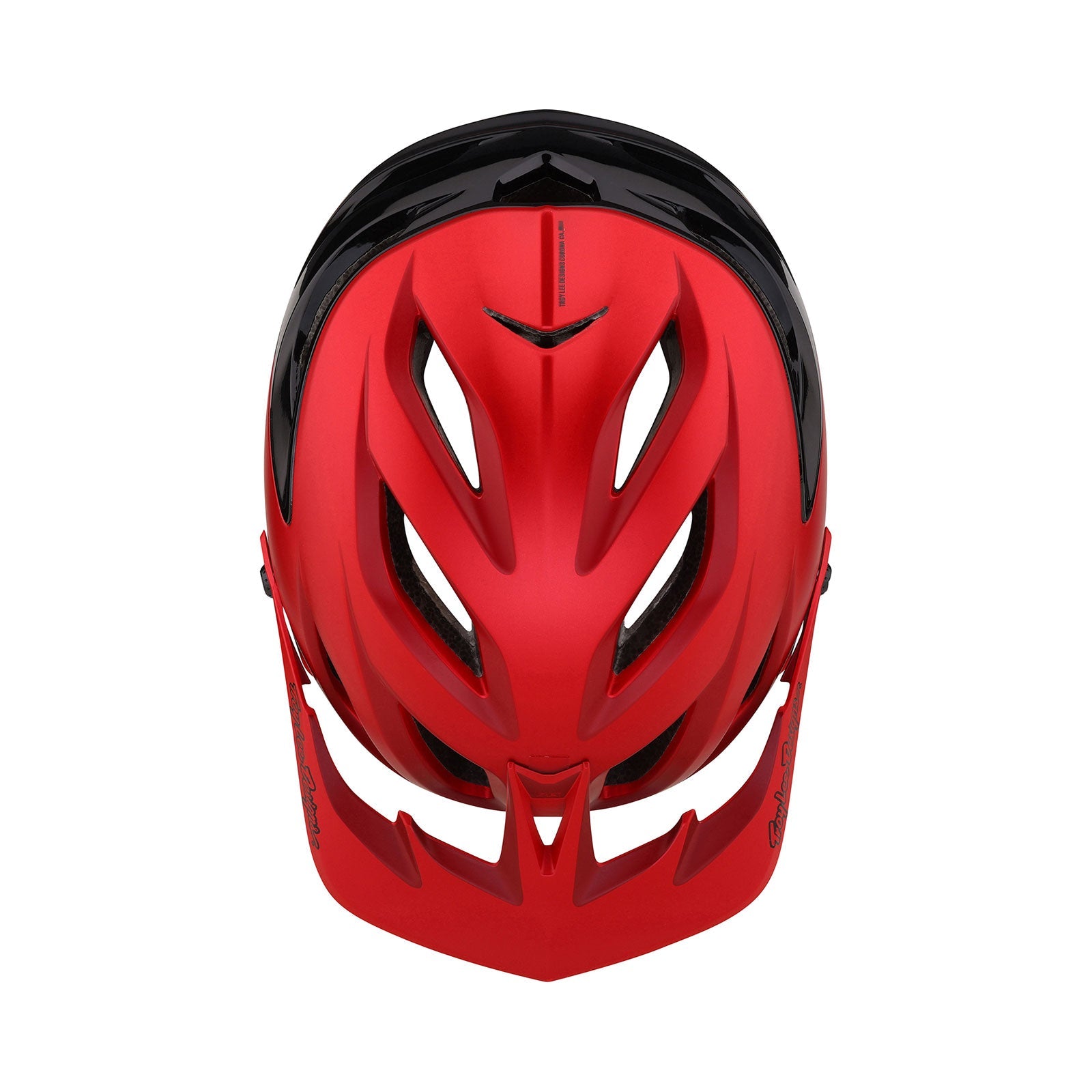 Troy Lee Designs A3 MIPS mountain bike helmet in red and black
