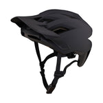 Troy Lee Designs Flowline SE Stealth mountain bike helmet in matte black with visor