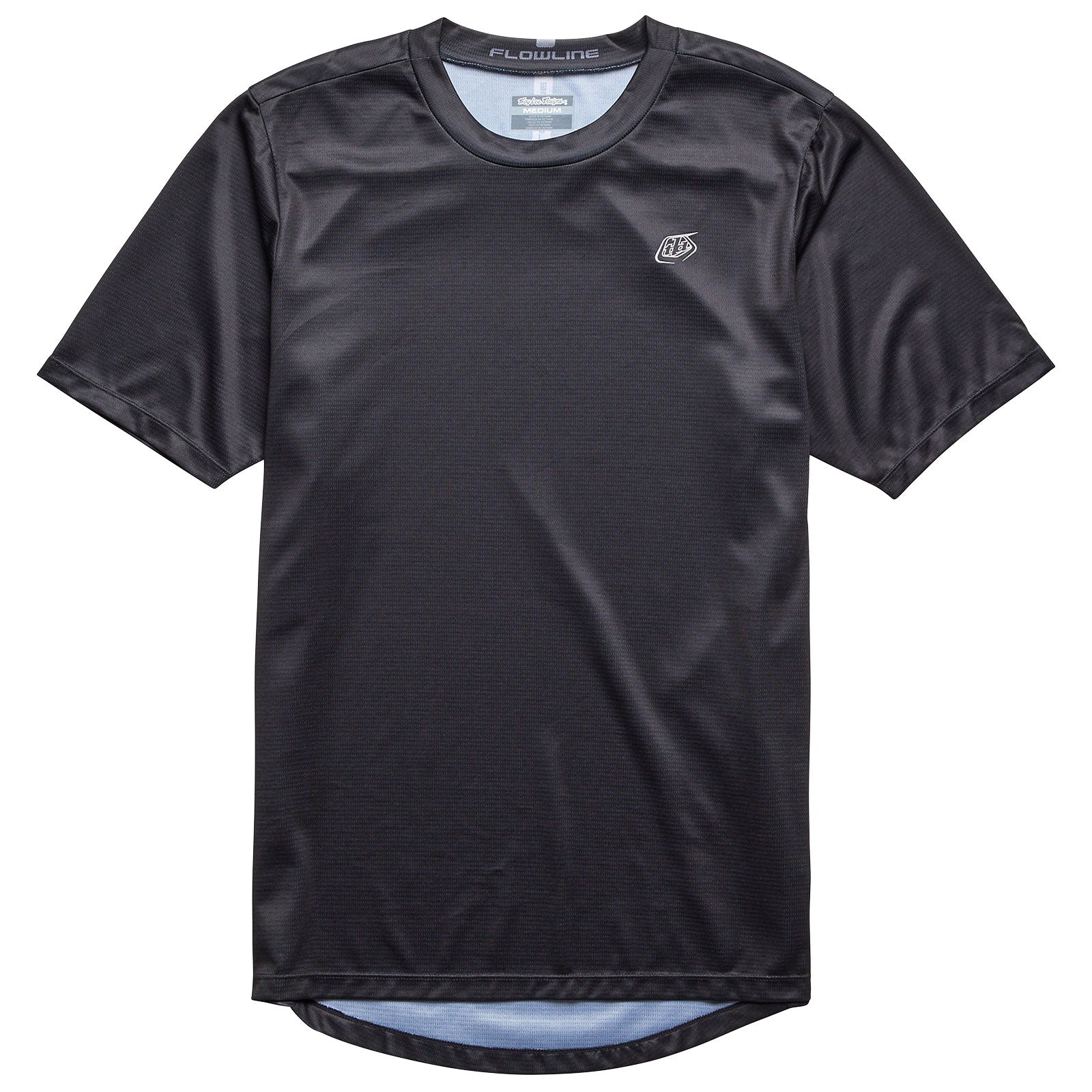 Troy Lee Designs Flowline Short Sleeve Jersey in solid black colorway