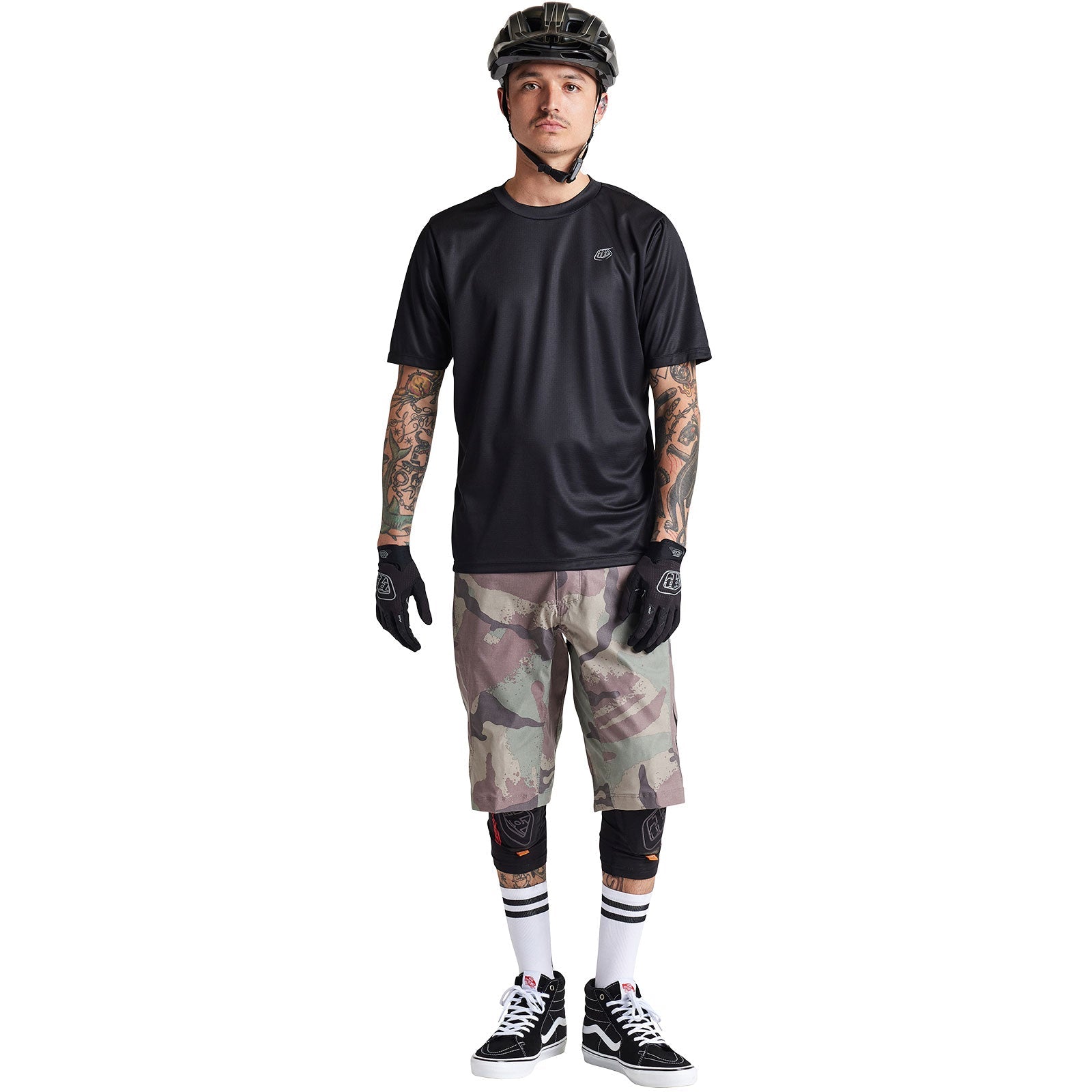 Troy Lee Designs Flowline Short Sleeve Jersey in Black - Men's