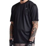 Troy Lee Designs Flowline Short Sleeve Jersey in solid black with TLD logo