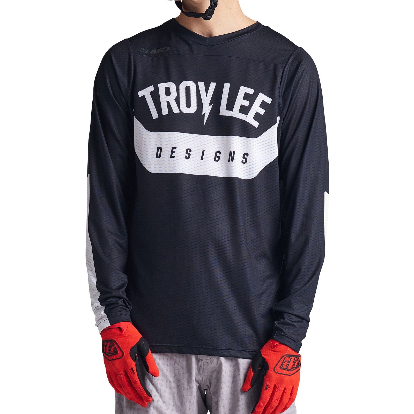 Troy Lee Designs Skyline Air Long Sleeve Jersey in Aircore Black colorway