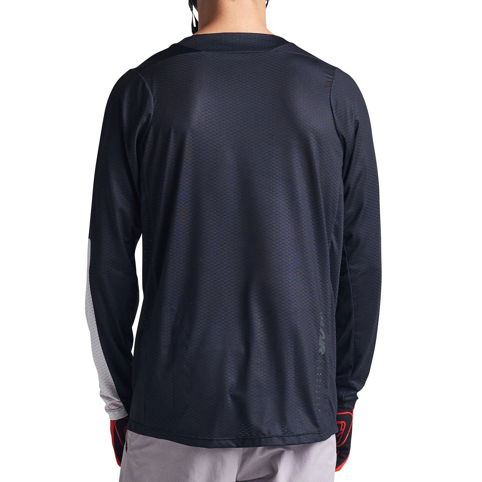Troy Lee Designs Skyline Air LS Jersey in Aircore Black colorway back view
