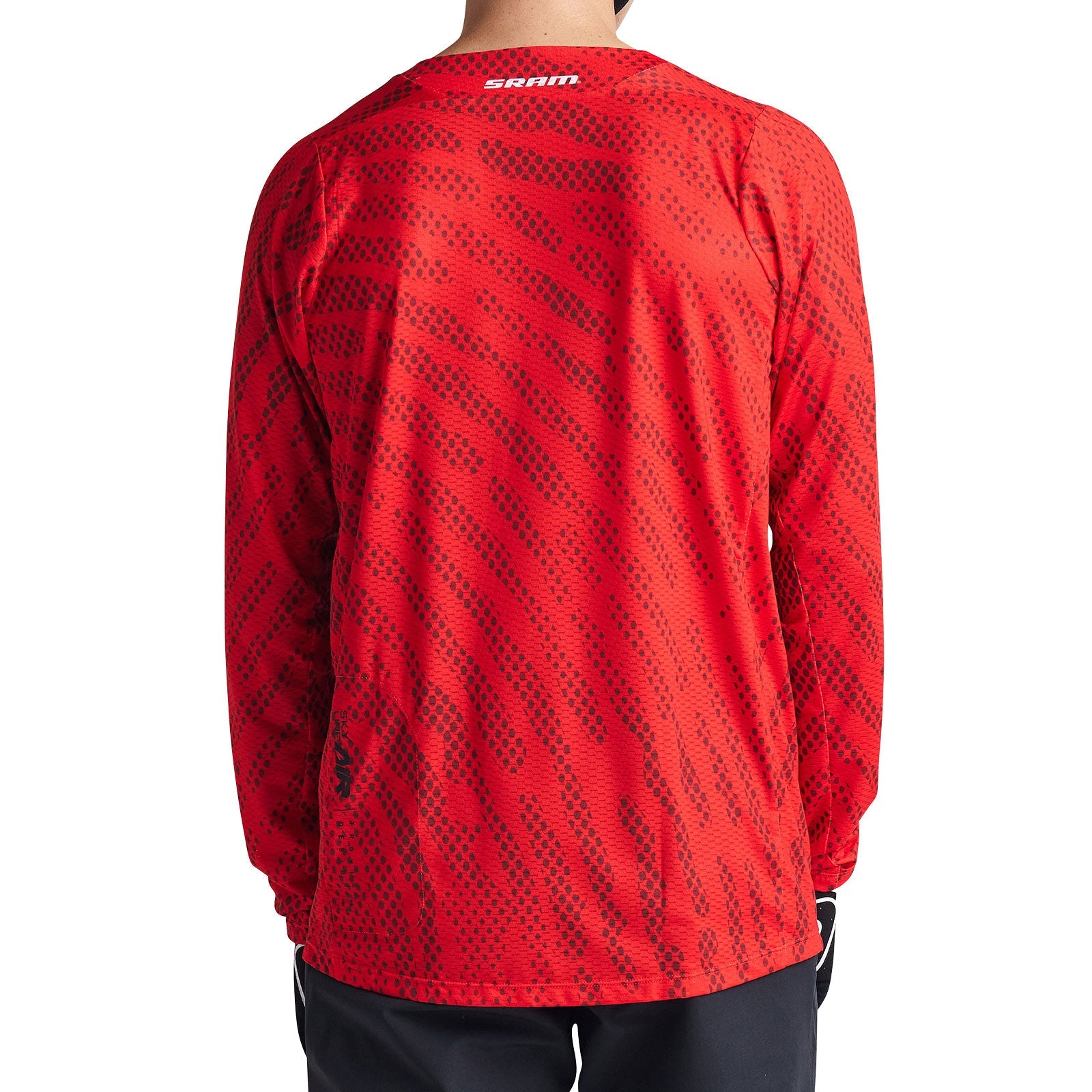 Troy Lee Designs Skyline Air long sleeve jersey in SRAM Roots Fiery Red colorway
