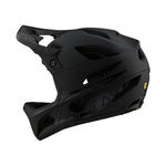 Troy Lee Designs Stage Helmet MIPS in Stealth Midnight matte black colorway