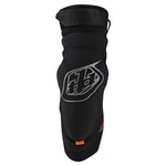 Troy Lee Designs RAID knee guard in black with logo branding