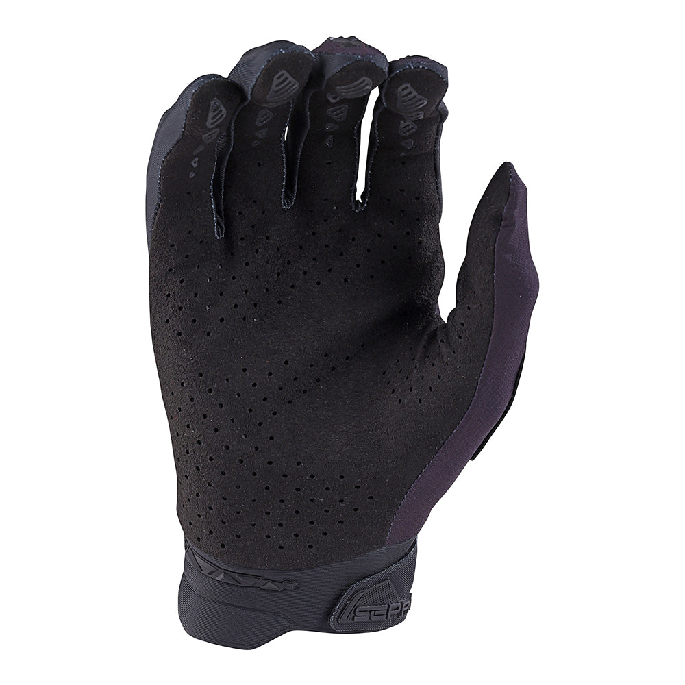 Troy Lee Designs SE Pro Glove in solid black with perforated palm and fingertip details