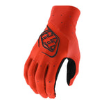 Troy Lee Designs SE Ultra motocross glove in bold orange with black TLD logo