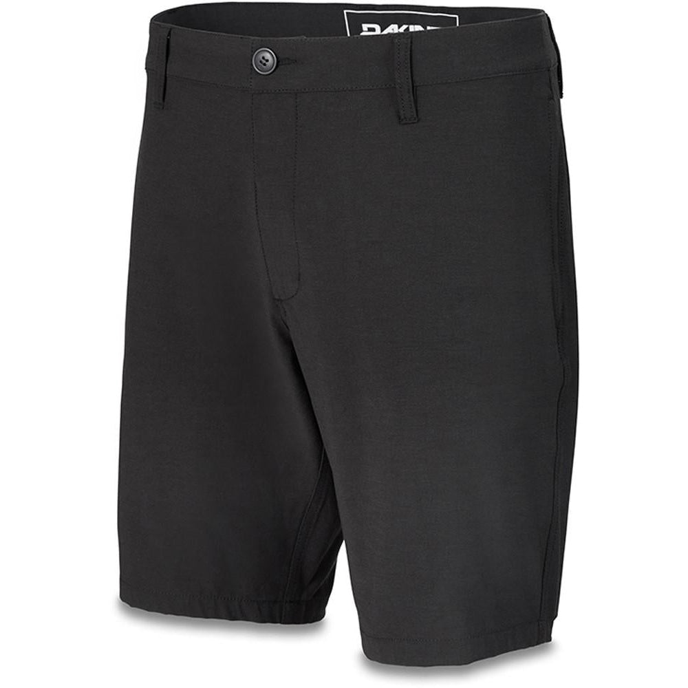 Black Dakine Tofino 20 inch hybrid shorts for men on white background