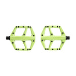 Look Trail Fusion bicycle pedals in lime green with black pins
