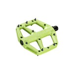 Look Trail Fusion lime green mountain bike pedals with black pins