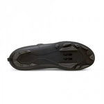 Fizik X5 Terra MTB cycling shoe sole view showing black colorway and cleat compatibility