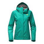 The North Face Women's Venture 2 Jacket in teal green with hood