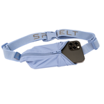 SPIbelt Monochromatic Pro Belt in periwinkle blue with iPhone stored in zippered pocket