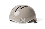Thousand Heritage 2.0 bicycle helmet in dove grey with ventilation slots and leather strap