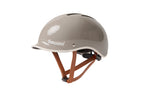 Thousand Heritage 2.0 bike helmet in dove grey with brown leather straps