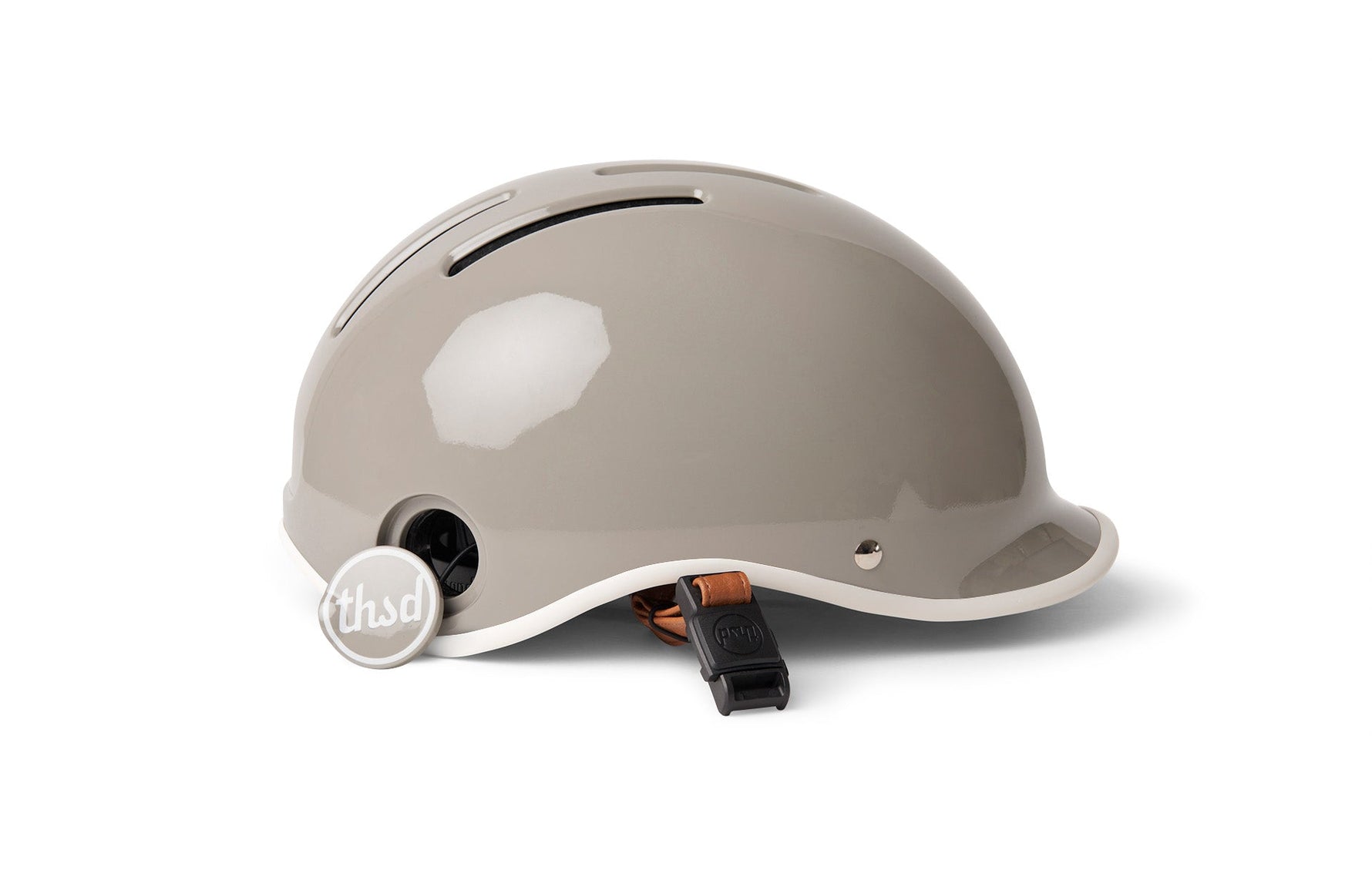 Thousand Heritage 2.0 bike helmet in dove grey with adjustable straps