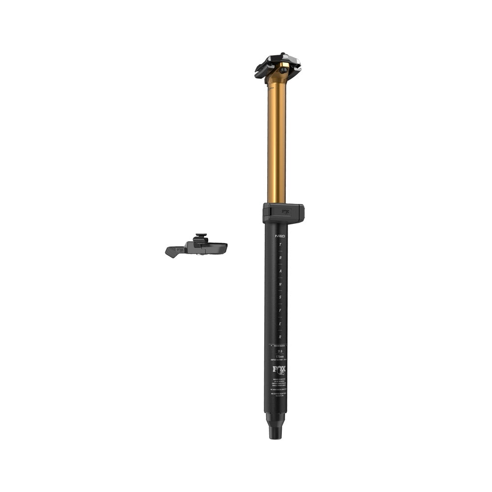 FOX Transfer Factory Neo wireless dropper seatpost with kashima coating and remote lever