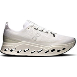 On Cloudsurfer Max men's running shoe in light gray with distinctive cloud sole