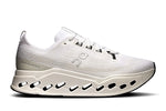 On Cloudsurfer Max men's running shoe in ivory colorway with signature cloud sole
