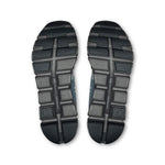 On Cloud 6 running shoes soles showing black and grey segmented outsole pattern