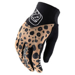 Troy Lee Designs ACE 2.0 glove in leopard print pattern with black palm
