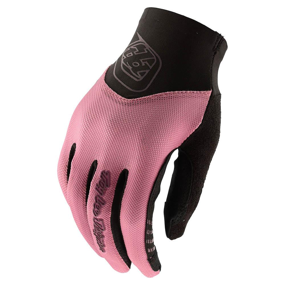 Troy Lee Designs ACE 2.0 cycling glove in pink with black palm and cuff