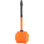 Orange Tubolito S-Tubo road bike tube with black Presta valve