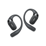 Shokz OpenFit open-ear wireless earbuds in dark gray with ear hooks