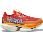 HOKA Cielo X1 running shoe in cerise to solar flare gradient colorway