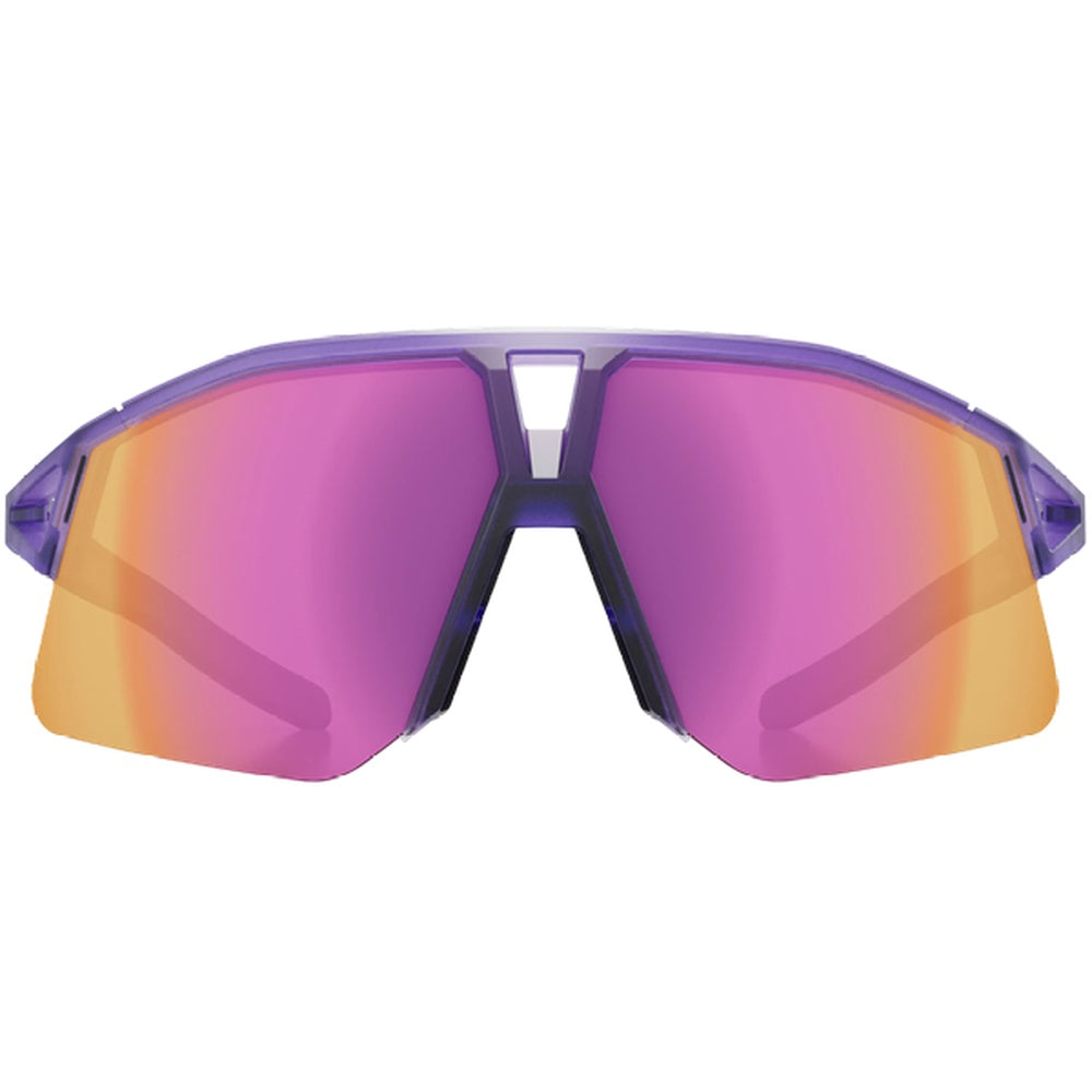 KOO HYPE cycling sunglasses with violet frame and super pink mirror lenses