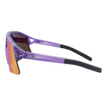 KOO HYPE sunglasses with violet translucent frame and pink mirror lenses