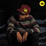 VZLA Flat Bill Snapback Hat (Vinotinto)