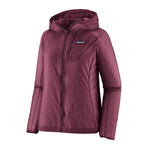 Patagonia Houdini Jacket in Berry Fig, ghost mannequin product shot showing ripstop texture
