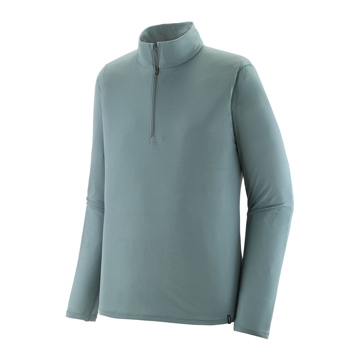 Patagonia Capilene Lightweight Zip-Neck in Blue Sage color on white background