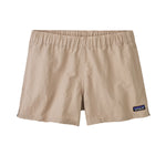 Patagonia Women's Barely Baggies Shorts in Oar Tan with elastic waistband