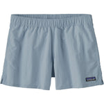 Patagonia Women's Barely Baggies Shorts in light blue with elastic waistband
