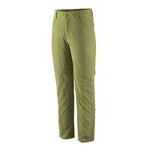 Patagonia Quandary convertible pants in olive green on white background