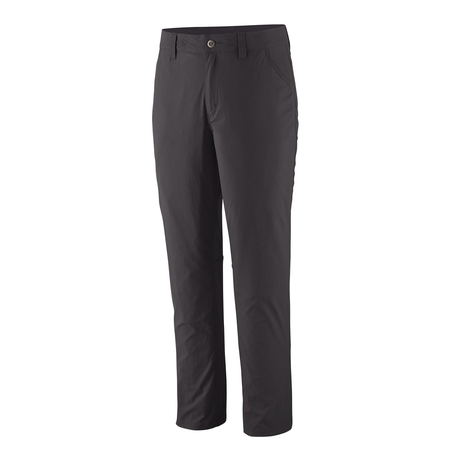Patagonia Women's Quandary Pants in dark grey on white background