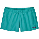 Patagonia Women's Barely Baggies Shorts in early teal color on white background