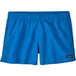 Patagonia Women's Barely Baggies Shorts in bright blue with elastic waistband