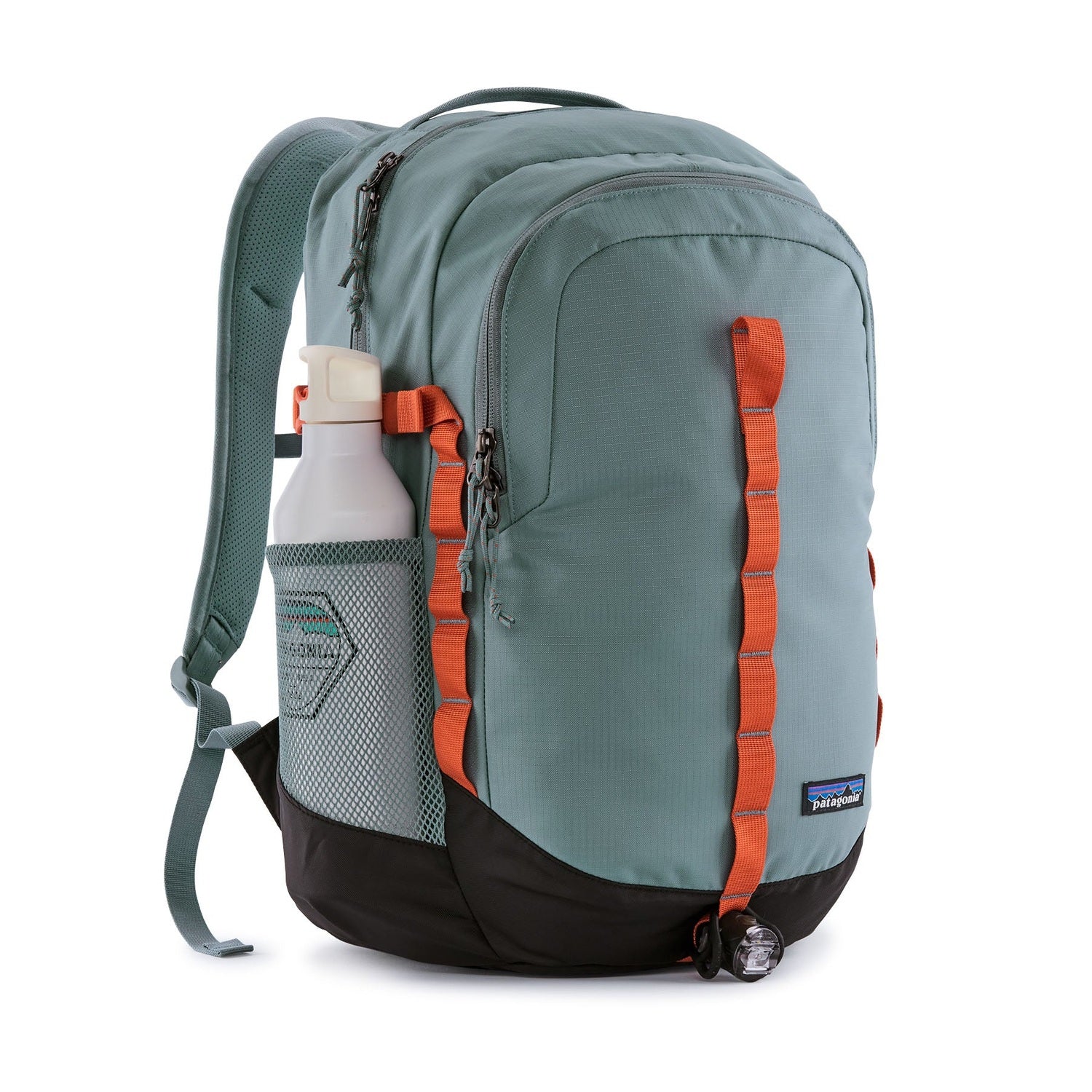 Patagonia Refugio Day Pack 26L backpack in blue sage with orange accents
