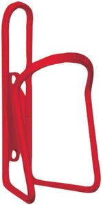 Planet Bike red anodized aluminum water bottle cage with mounting holes